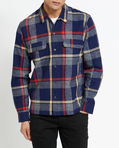 Regular Fit Long-Sleeved Brushed Overshirt